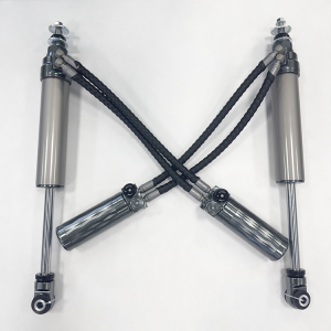 Double tuyau SHOX MITSUBISHI PAJERO V73/V93/V97 usine haute performance tout-terrain/amortisseurs de course 4x4/shox compression de levage de 2,5 pouces + rebond réglable avec réservoir à distance