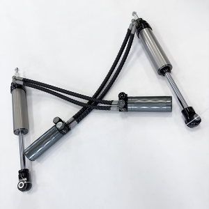 Double tuyau SHOX NISSAN PATROL Y62 usine haute performance tout-terrain / amortisseurs de course 4 × 4 / shox compression de levage de 2,5 pouces + rebond réglable avec réservoir à distance