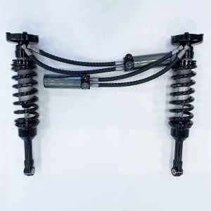 Doble manguera SHOX de fábrica de alto rendimiento offroad/amortiguadores de carreras 4×4/shox elevación de 2,5 pulgadas para TOYOTA LAND CRUISER 200/LC200, compresión + rebote ajustable, con depósito remoto