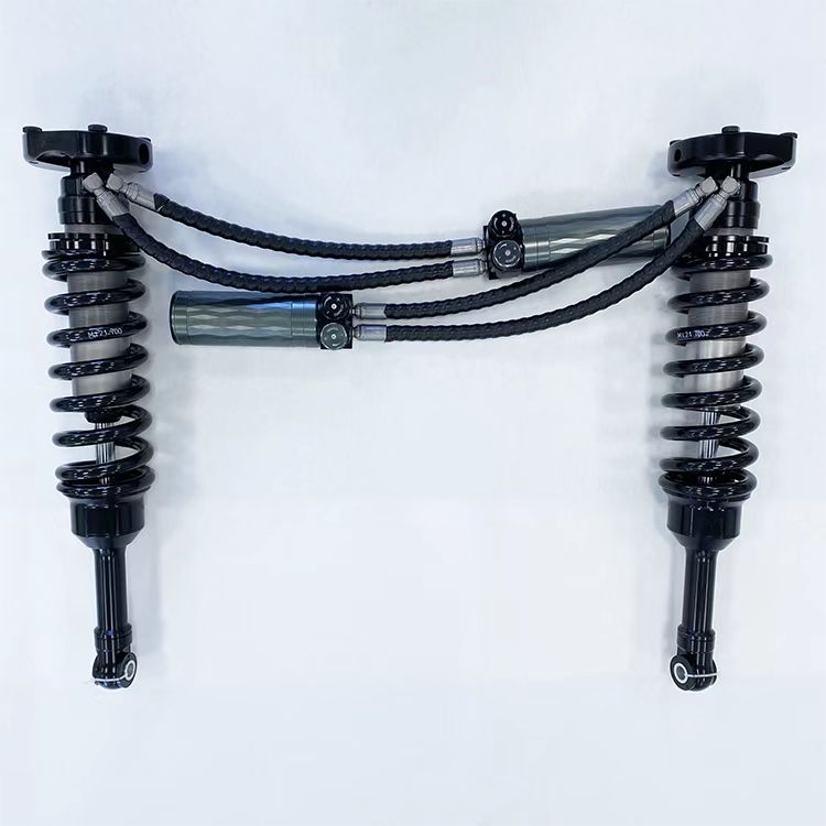 Doble manguera SHOX de fábrica de alto rendimiento offroad/amortiguadores de carreras 4×4/shox elevación de 2,5 pulgadas para TOYOTA LAND CRUISER 200/LC200, compresión + rebote ajustable, con depósito remoto