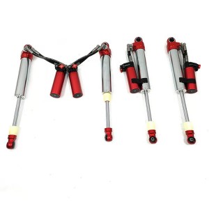 Doble manguera SHOX de fábrica de alto rendimiento offroad/amortiguadores de carreras 4×4/shox elevación de 2,5 pulgadas para JEEP WRANGLER JL, compresión + rebote ajustable, con depósito remoto