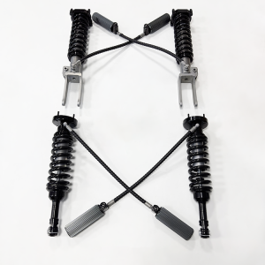 PORSCHE Cayenne 955/957 (9PA)  2002-2010 2.5 SHOX factory high performance racing Nitrogen mono tube shocks 2 inch lift  With remote reservoir, one way/two-way adjustable