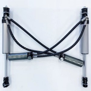 Doble manguera SHOX de fábrica de alto rendimiento offroad/amortiguadores de carreras 4×4/shox elevación de 2,5 pulgadas para TOYOTA LAND CRUISER 200/LC200, compresión + rebote ajustable, con depósito remoto