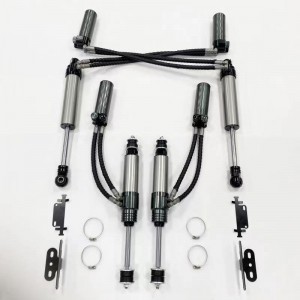 Doble manguera SHOX de fábrica de alto rendimiento offroad/4×4 racing shocks/shox 2.5 pulgadas de elevación para NISSAN PATROL Y60/Y61, compresión + rebote ajustable, con depósito remoto