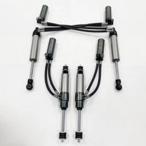 Doble manguera SHOX de fábrica de alto rendimiento offroad/4×4 racing shocks/shox 2.5 pulgadas de elevación para NISSAN PATROL Y60/Y61, compresión + rebote ajustable, con depósito remoto