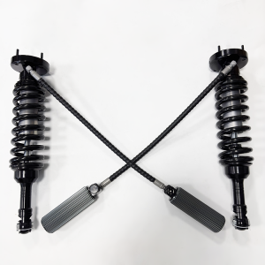 PORSCHE Cayenne 955/957 (9PA)  2002-2010 2.5 SHOX factory high performance racing Nitrogen mono tube shocks 2 inch lift  With remote reservoir, one way/two-way adjustable