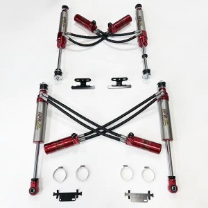 TOYOTA LandCruiser 80 LC80 Double tuyau SHOX usine haute performance tout-terrain / amortisseurs de course 4 × 4 / shox levage de 2,5 pouces, compression + rebond réglable, avec réservoir à distance