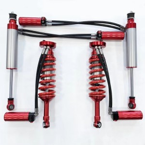 Mangueira dupla SHOX fábrica offroad de alto desempenho / choques de corrida 4 × 4 / elevador shox de 2,5 polegadas para TOYOTA FJ CRUISER, compressão + rebote ajustável, com reservatório remoto