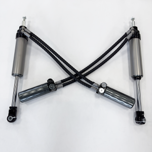 Double tuyau SHOX NISSAN PATROL Y62 usine haute performance tout-terrain / amortisseurs de course 4 × 4 / shox compression de levage de 2,5 pouces + rebond réglable avec réservoir à distance