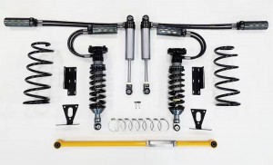 Doble manguera SHOX de fábrica de alto rendimiento offroad/amortiguadores de carreras 4×4/shox 2.5 pulgadas de elevación para MITSUBISHI PAJERO SPORT, compresión + rebote ajustable, con depósito remoto