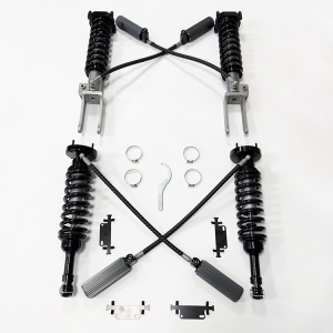 PORSCHE Cayenne 955/957 (9PA)  2002-2010 2.5 SHOX factory high performance racing Nitrogen mono tube shocks 2 inch lift  With remote reservoir, one way/two-way adjustable