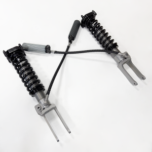 PORSCHE Cayenne 955/957 (9PA)  2002-2010 2.5 SHOX factory high performance racing Nitrogen mono tube shocks 2 inch lift  With remote reservoir, one way/two-way adjustable