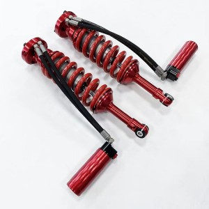 Doble manguera SHOX de fábrica de alto rendimiento offroad/amortiguadores de carreras 4×4/shox de 2,5 pulgadas de elevación para TOYOTA FJ CRUISER, compresión + rebote ajustable, con depósito remoto